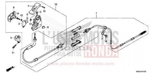 PARKING BRAKE LEVER VFR1200FDF de 2015
